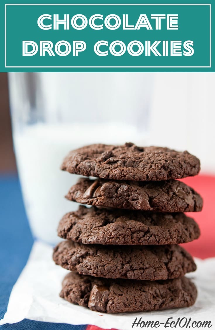 Soft and moist, these chocolate drop cookies are somewhat delicate right out of the oven.