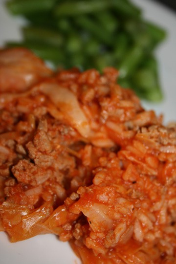 Ground Beef and Cabbage