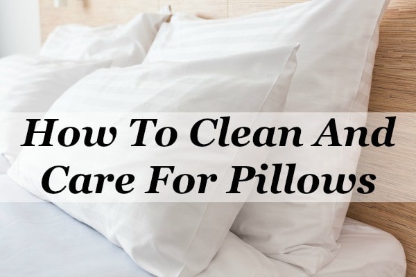 how to clean pillows