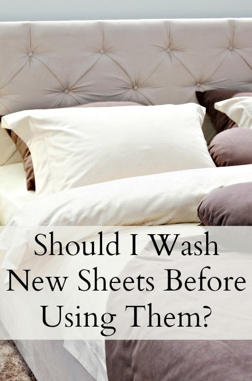 Should I wash new sheets first