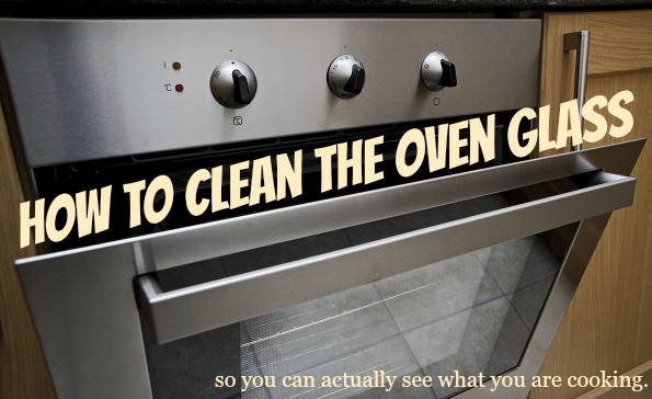 how to clean the oven glass