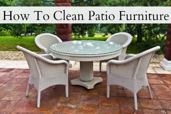 how to clean lawn furniture