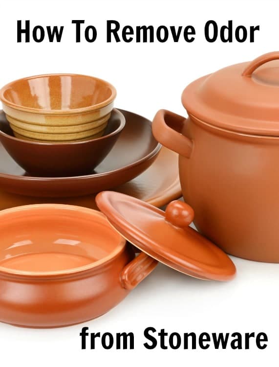 remove odor from stoneware