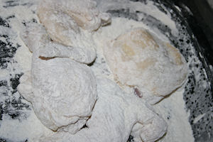 To kick things up add your favorite herbs to the flour mix.