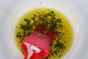 Herbs in olive oil