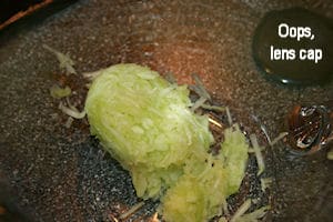 Grated and drained cucumber