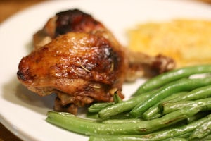 Balsamic Chicken with Roasted Green Beans