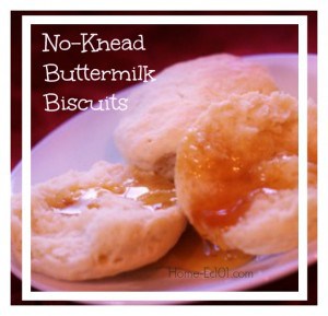 Simple No Knead Buttermilk Biscuits