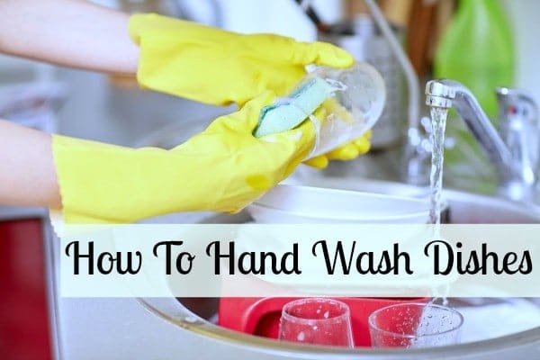 how to hand wash dishes