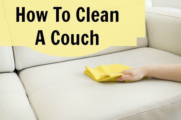 how to clean a couch