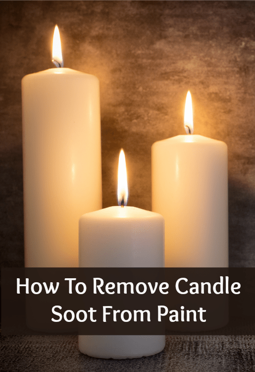 how to remove candle soot from paint