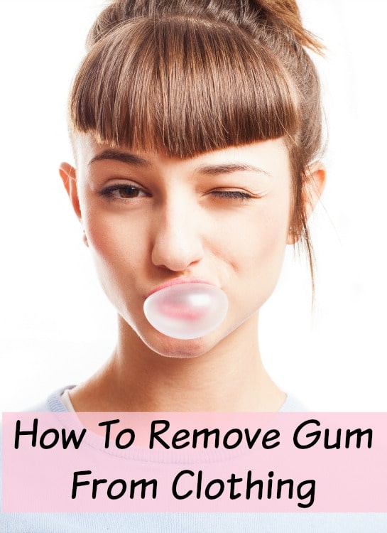 how to remove gum from clothing