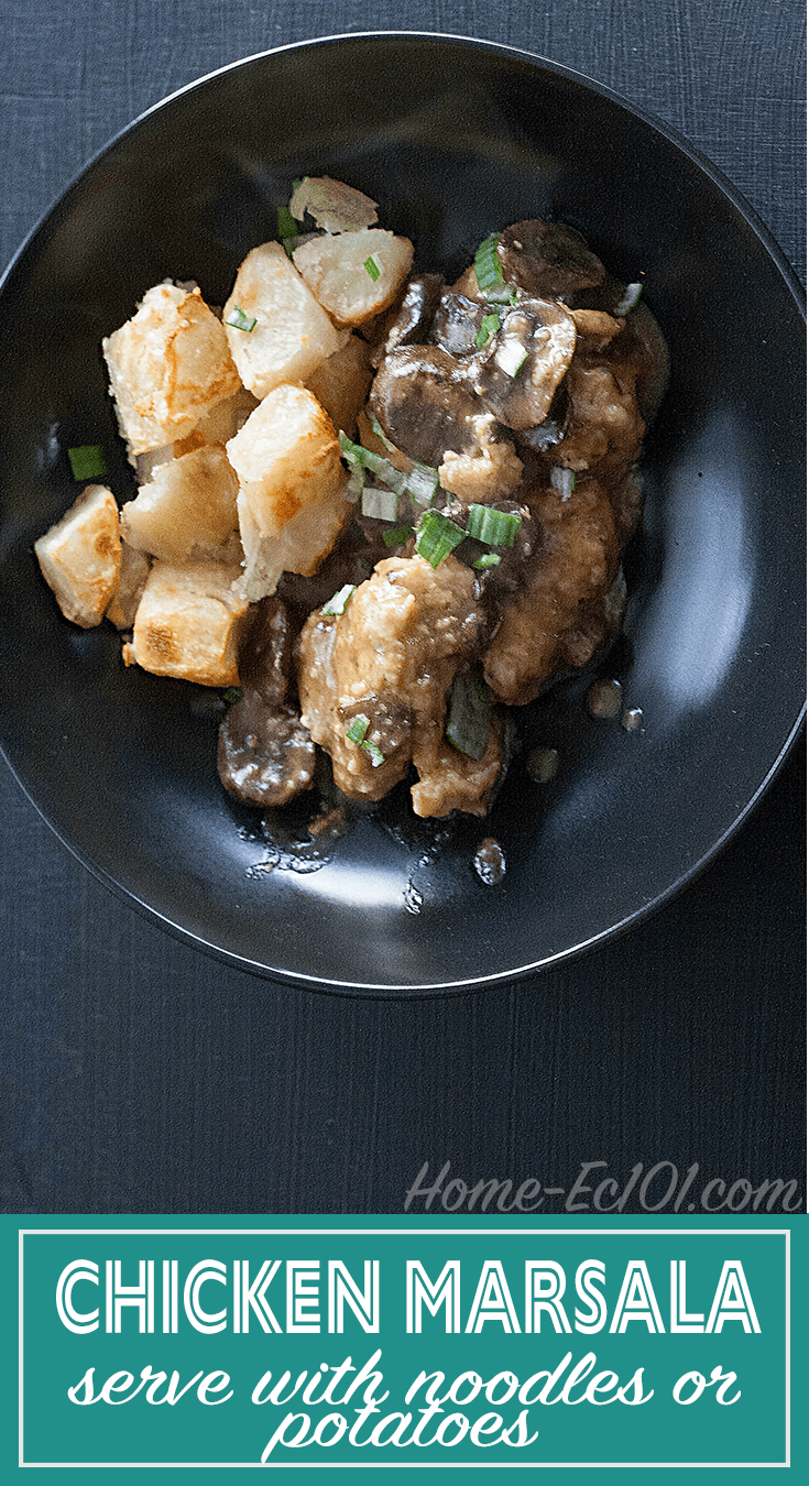 This recipe for Chicken Marsala is easily modified for those who need a gluten free version