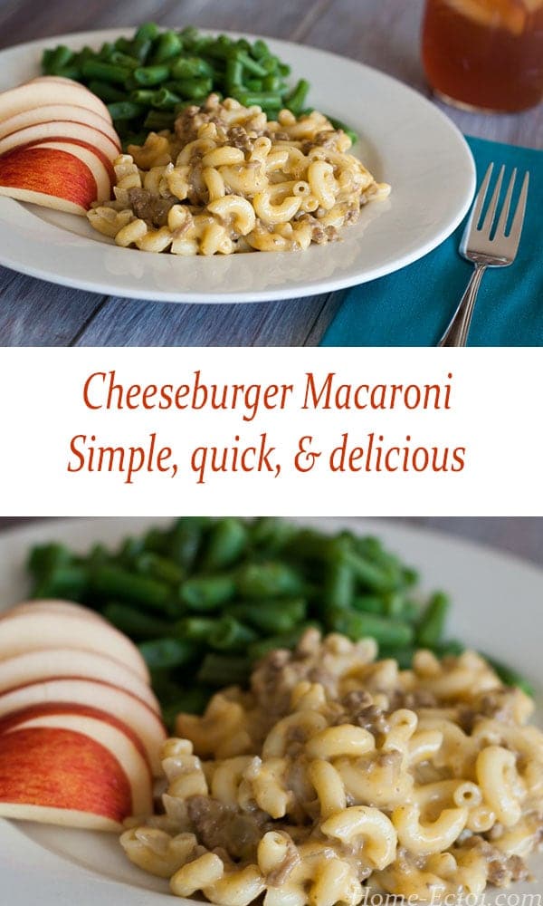 Cheeseburger Macaroni Simple Quick and Delicious