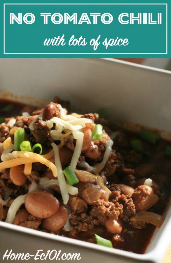 No Tomato Chili Recipe