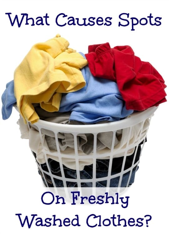 what causes spots on clothes