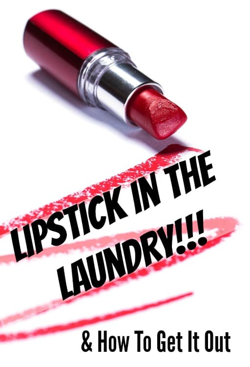 how to get lipstick off clothes