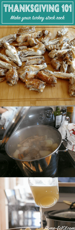 Rich Turkey Stock takes your Thanksgiving recipes to the next level. Everything from the gravy to your dressings will benefit from taking the time to make a batch of this stock before the holiday.