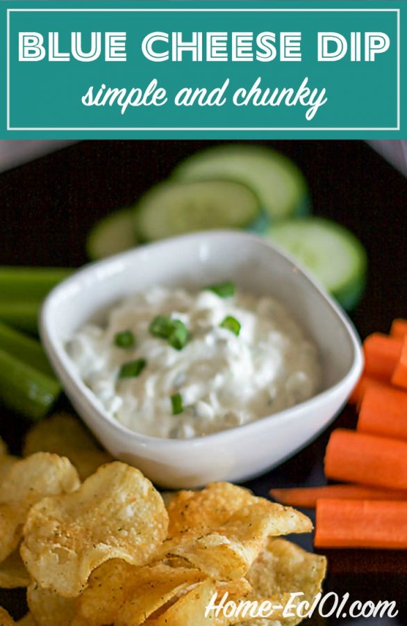 It’s scrumptious as a dip for buffalo hot wings and celery sticks. Use a dish of Simple Chunky Bleu Cheese Dip as the star of a raw veggie tray.