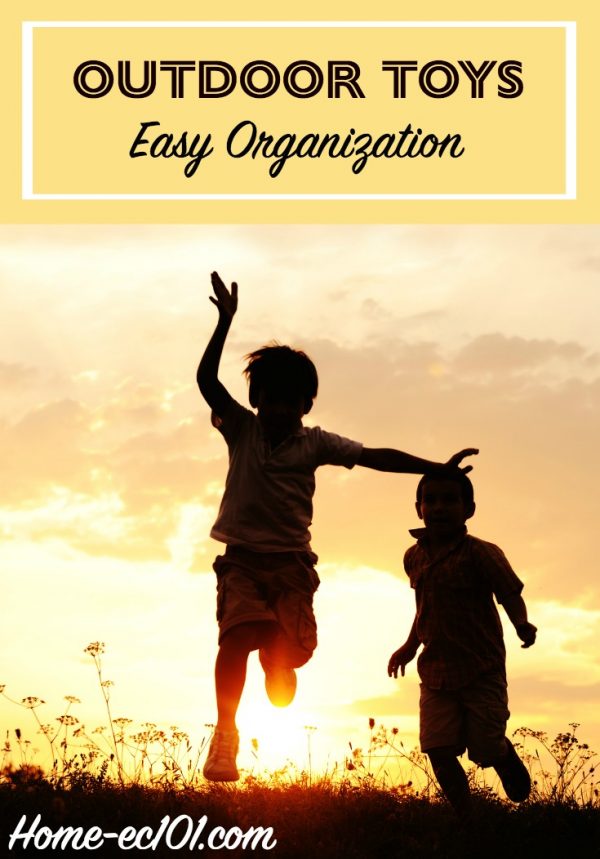 School is out and it's time to play outside. Time to organize the outdoor toys and gear.